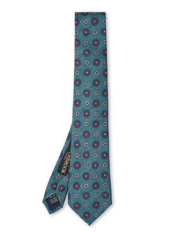 favourbrook Teal Chartwell Silk Tie