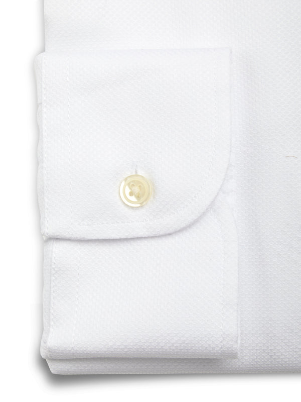 Favourbrook White Sloane Cotton Bib Grandad Shirt