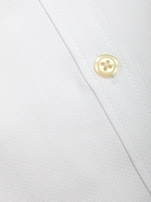 Favourbrook White Sloane Cotton Bib Grandad Shirt