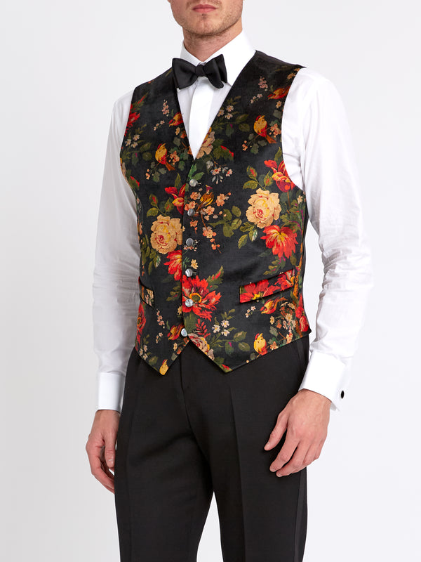 Favourbrook Film Noir Lady Kristina Cotton Single Breasted Waistcoat