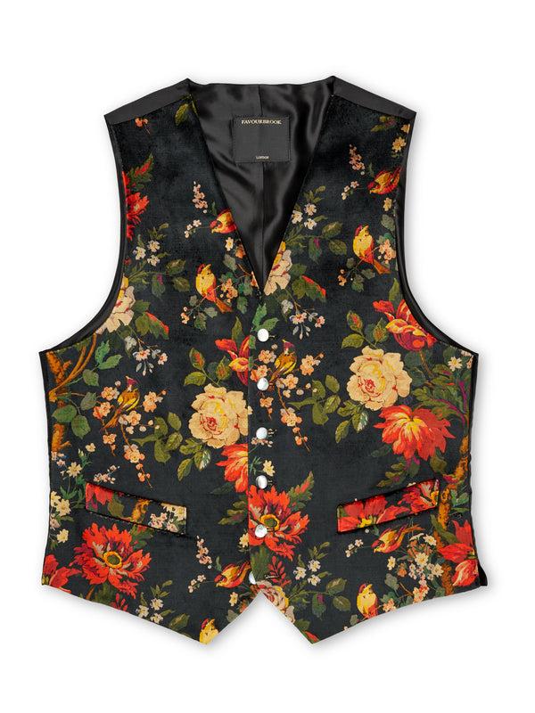 Favourbrook Film Noir Lady Kristina Cotton Single Breasted Waistcoat