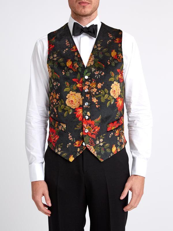 favourbrook Film Noir Lady Kristina Cotton Single Breasted Waistcoat