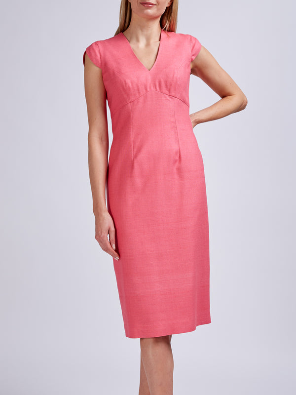 Favourbrook Florence Dress Strawberry Katmandu Silk Tasar