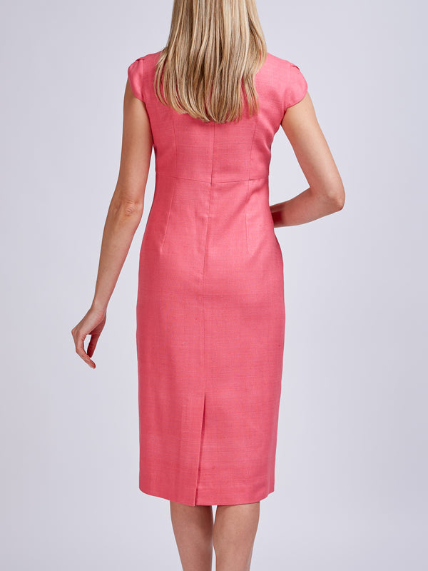 Favourbrook Florence Dress Strawberry Katmandu Silk Tasar