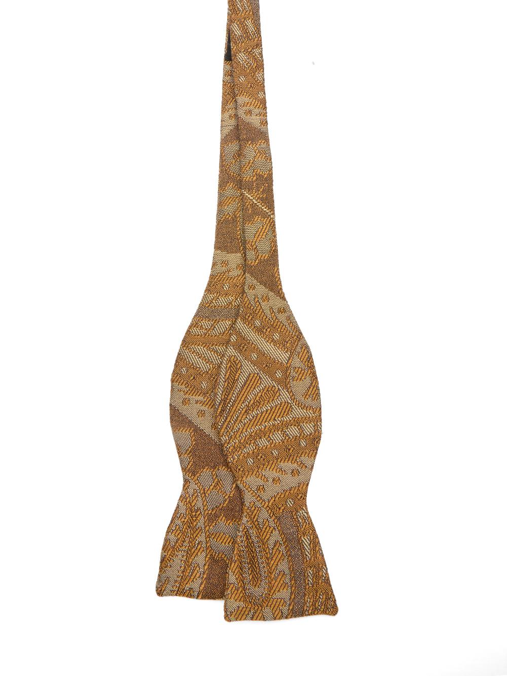 Favourbrook Gold Heathcote Paisley Cotton/Silk Bow Tie