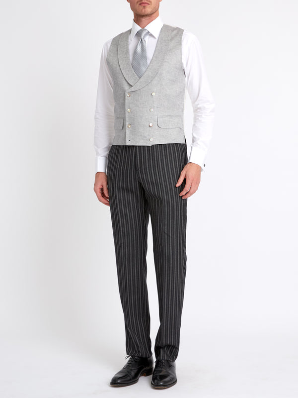 Favourbrook Grey Frampton Double Breasted Waistcoat