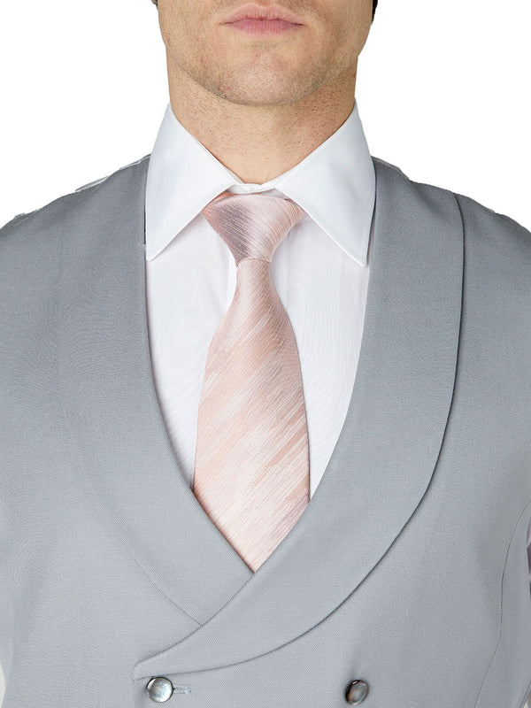 Favourbrook Grey Gabardine Wool Double Breasted Waistcoat