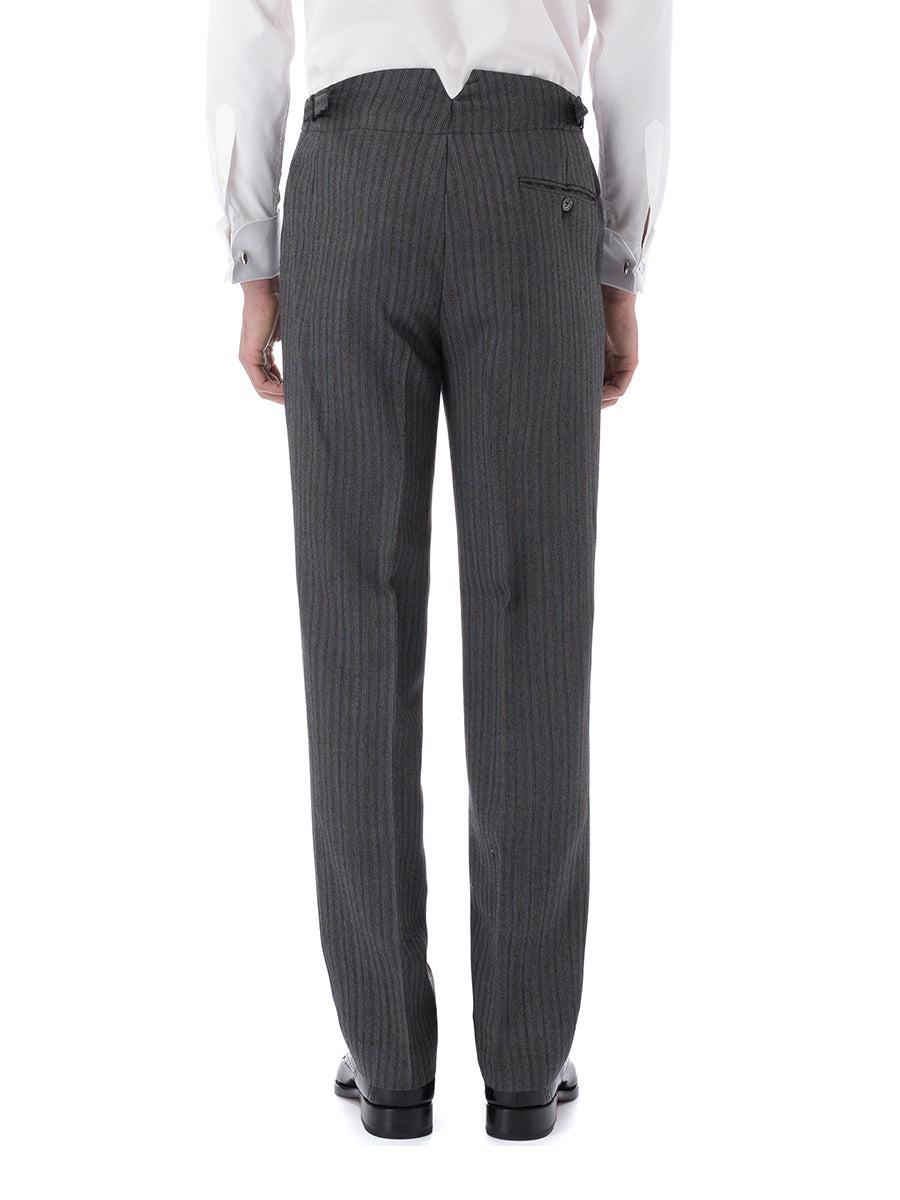 Favourbrook Grey Westminster Stripe Wool Cavalry Trouser