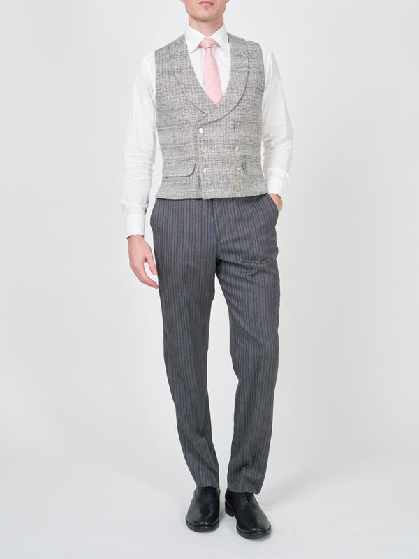 Favourbrook Grey Wetherby Double Breasted Waistcoat