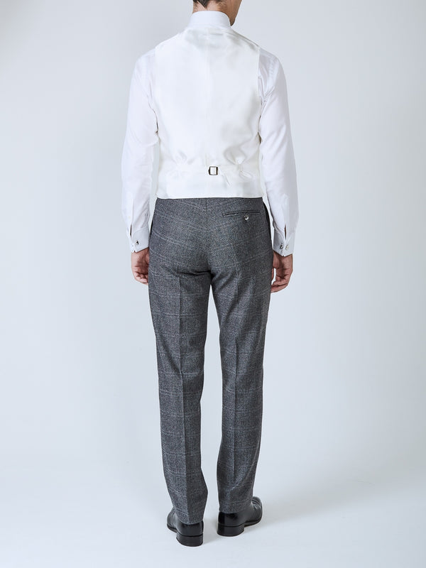 Favourbrook Ivory Albert Silk Single Breasted Waistcoat