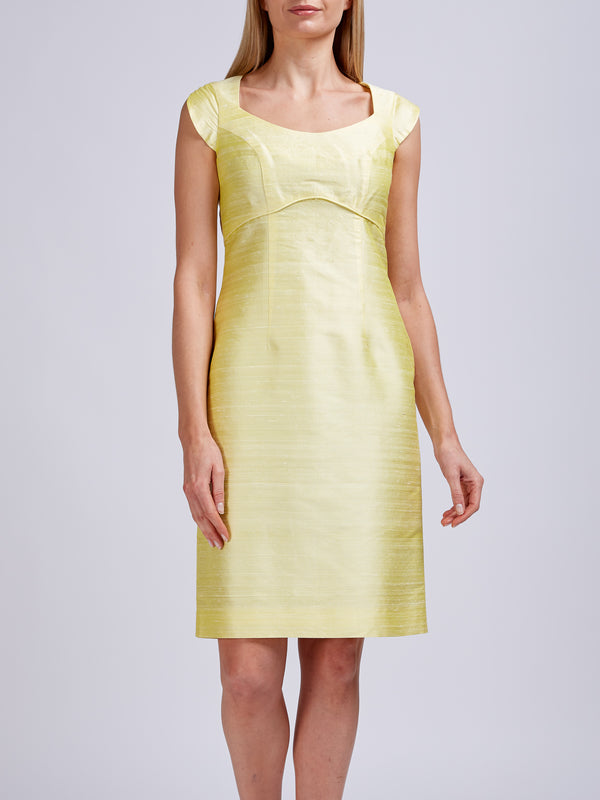Favourbrook Josephine Dress Corn Plain Silk Douppion