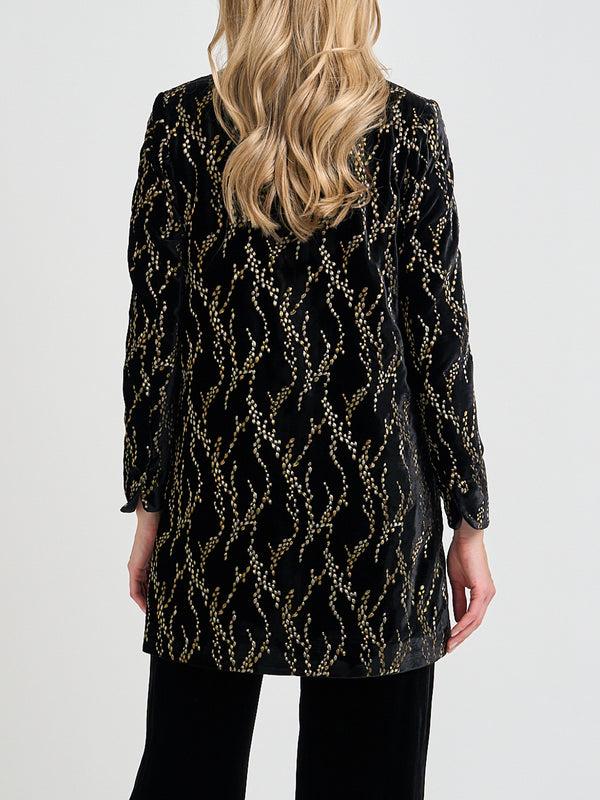 Favourbrook Kemi Jacket Black Gold Sheringham Silk Velvet