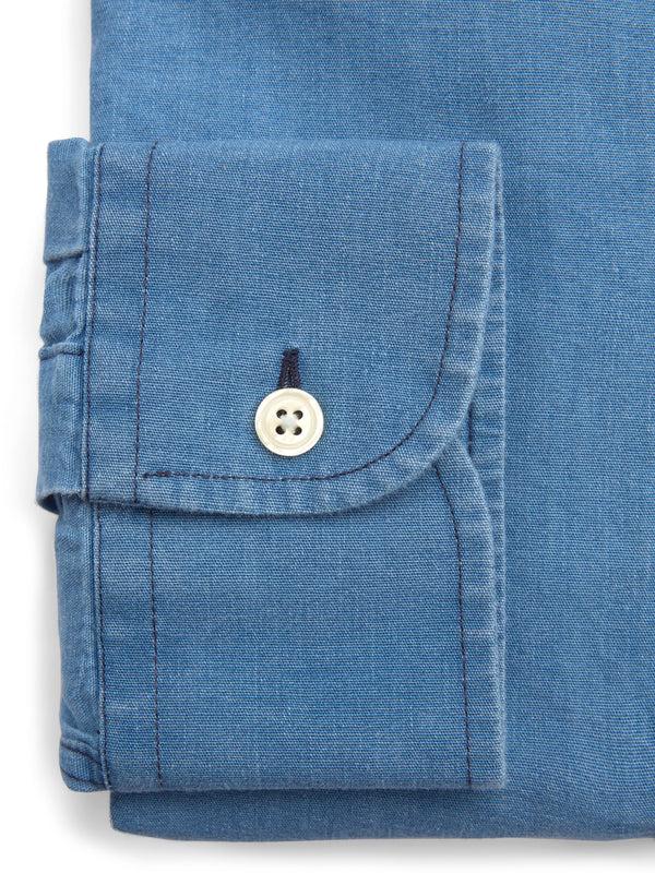 Favourbrook Light Indigo Rockwell Cotton Burligton Shirt