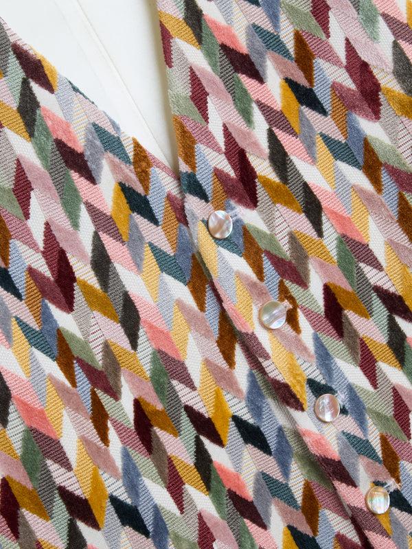 Favourbrook Light Multi Chevron Single Breasted Waistcoat