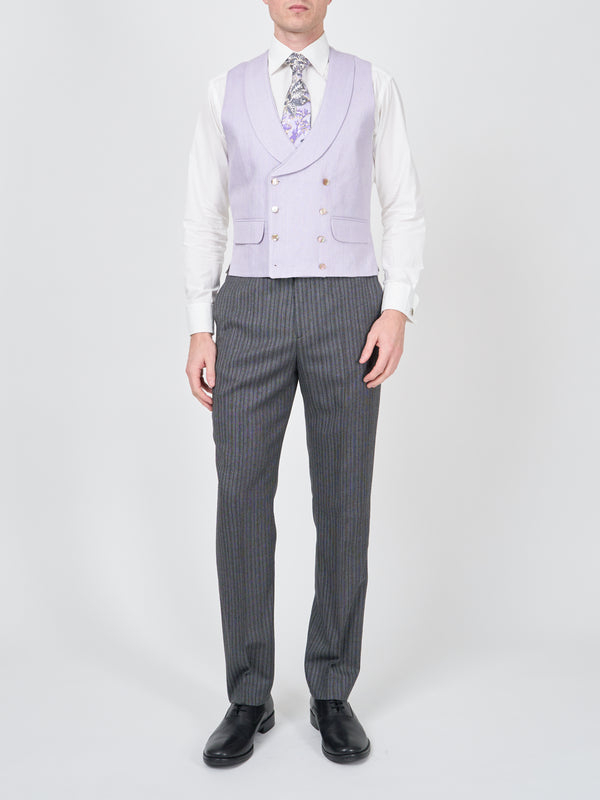 Favourbrook Lilac Randwick Double Breasted Waistcoat