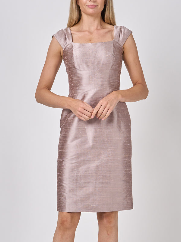Favourbrook Marie Dress Twilight Pink Silk Douppion