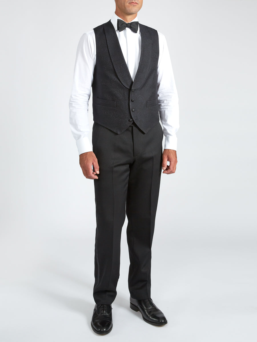 Favourbrook Midnight Vincent Wool Single Breasted Waistcoat
