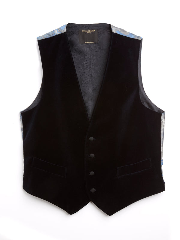 Favourbrook Multi Blanchard Cotton Single Breasted Waistcoat