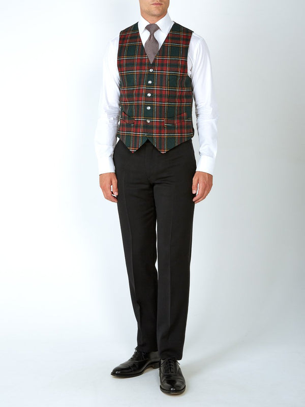 Favourbrook Multi Dunrobin Wool Single Breasted Waistcoat