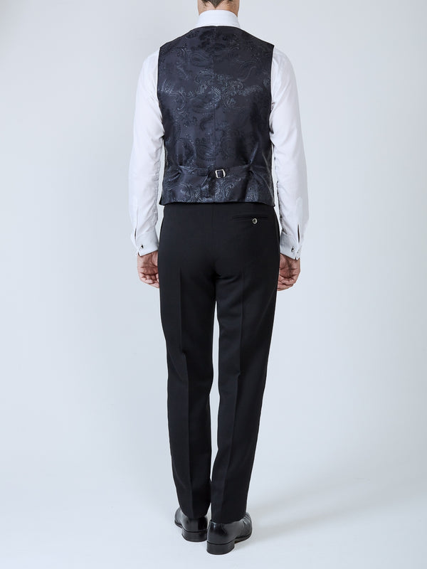 Favourbrook Navy Anderson Wool Single Breasted Waistcoat