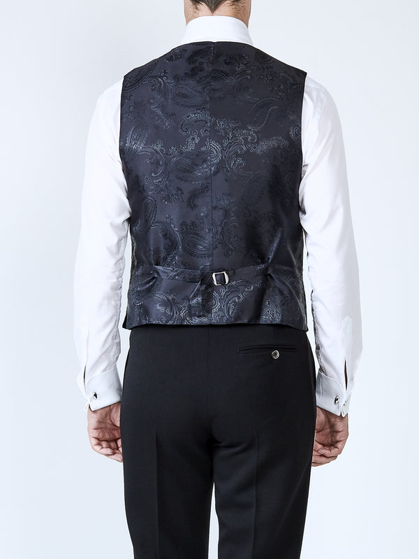 Favourbrook Navy Anderson Wool Single Breasted Waistcoat