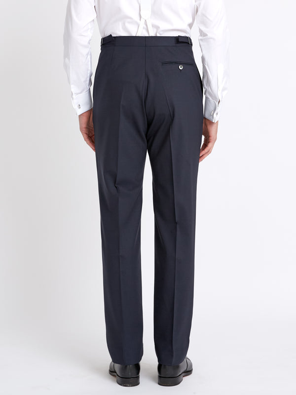 Favourbrook Navy Ascot High Waisted Flat Front Trouser