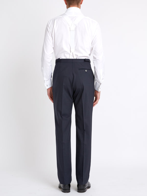 Favourbrook Navy Ascot High Waisted Flat Front Trouser