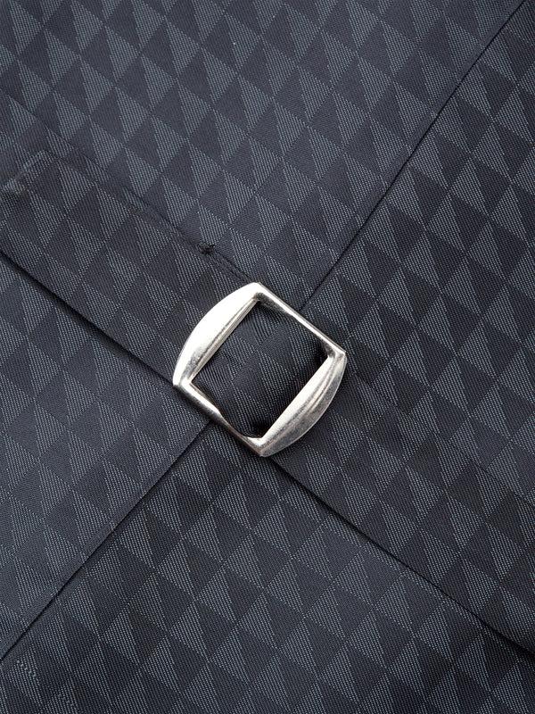 Favourbrook Navy Pickwick Silk Single Breasted Waistcoat