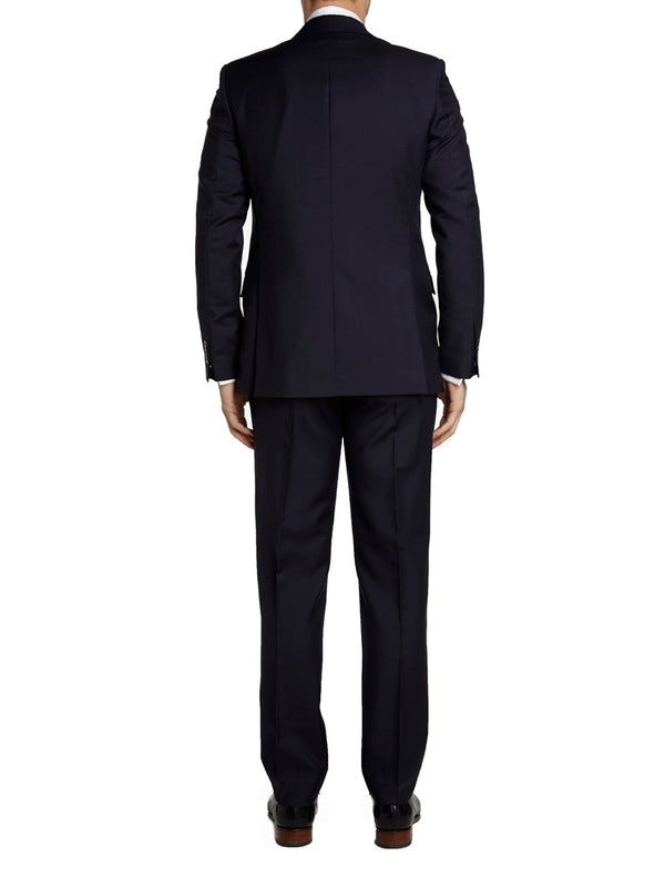 Favourbrook Navy Tonic Mohair Wool Flat Front Trouser