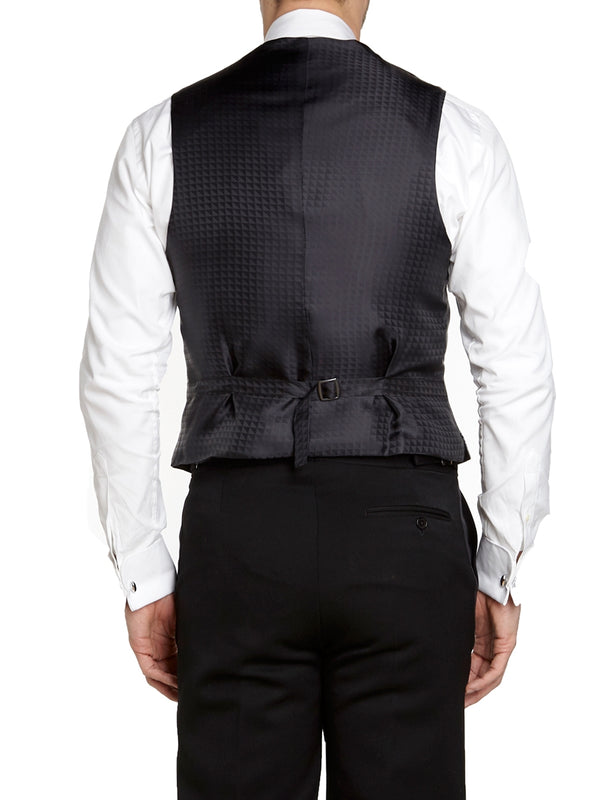 Favourbrook Olive Botanics Silk Single Breasted Waistcoat