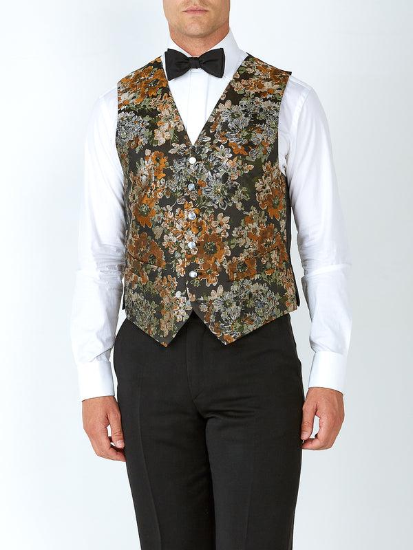 Favourbrook Olive Chatsworth Single Breasted Waistcoat