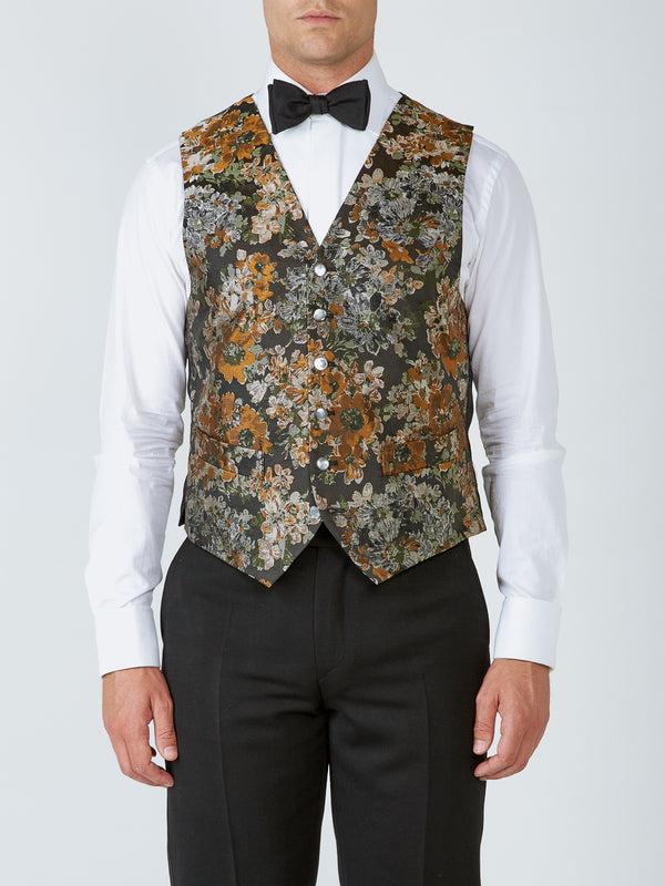 favourbrook Olive Chatsworth Single Breasted Waistcoat