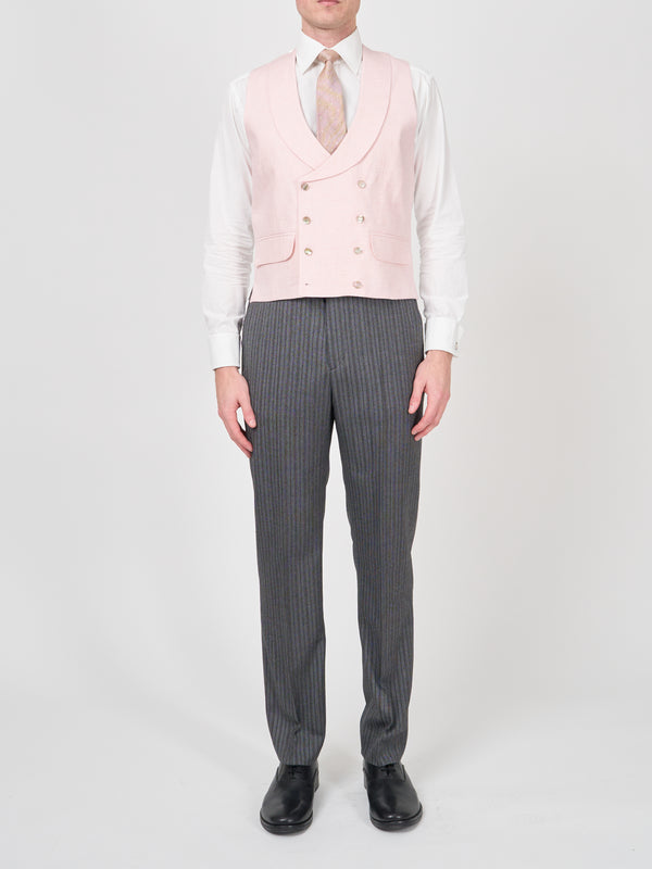 Favourbrook Pale Pink Wolferton Double Breasted Waistcoat