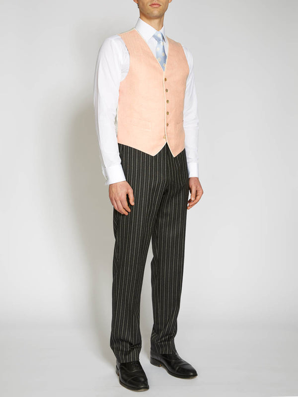 Favourbrook Pink Randwick Single Breasted Waistcoat With Piping