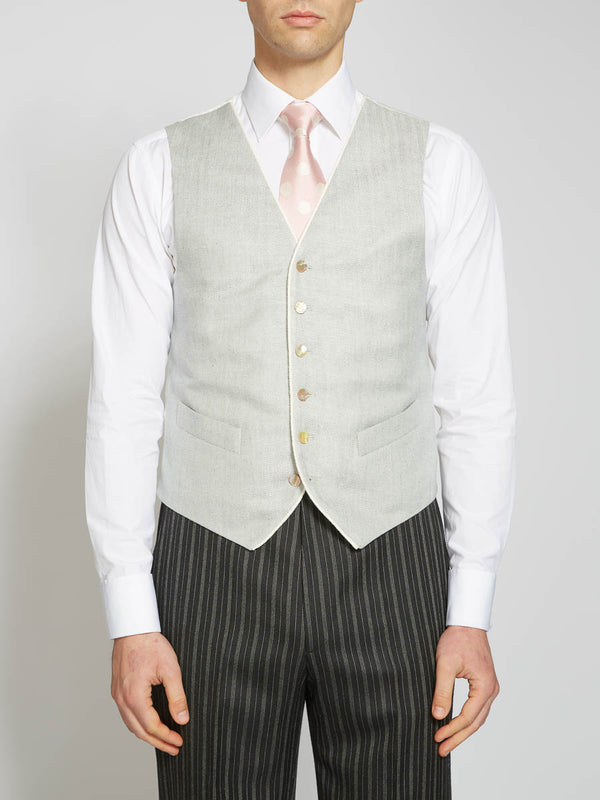 favourbrook Pistachio Randwick Single Breasted Waistcoat with Piping