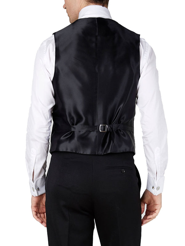 Favourbrook Racing Green Velvet Cotton Single Breasted Waistcoat With Piping