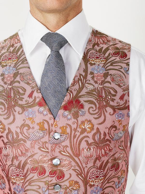 Favourbrook Rose Davenport Silk Single Breasted Waistcoat