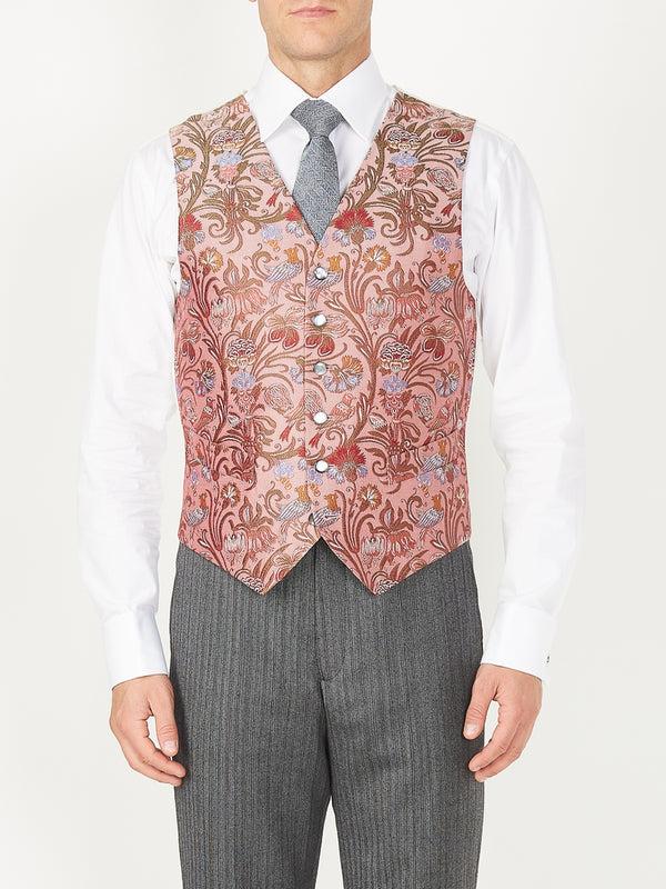 favourbrook Rose Davenport Silk Single Breasted Waistcoat