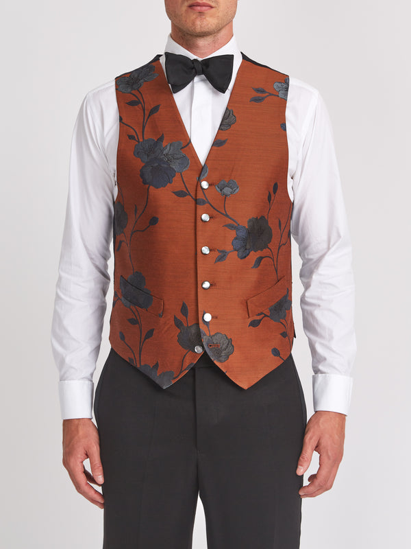favourbrook Rust Grantham Single Breasted Waistcoat