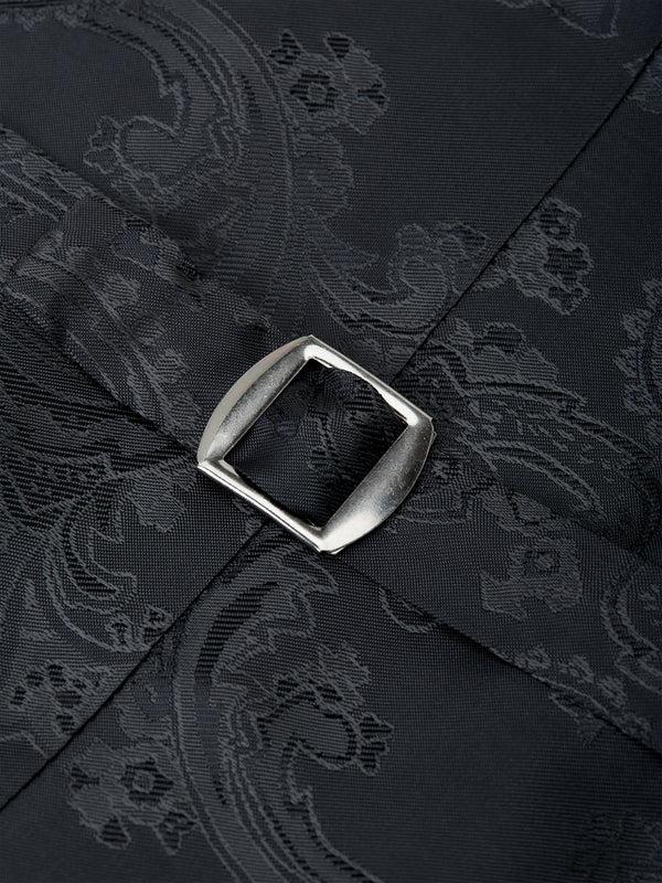 Favourbrook Rust Velvet Cotton Double Breasted 8 Button Shawl Lapel Waistcoat