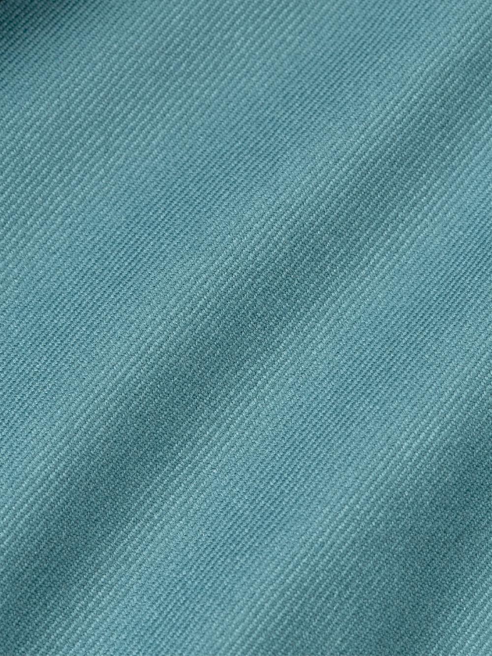 Favourbrook Sea Green Gabardine Wool Double Breasted Waistcoat With Piping