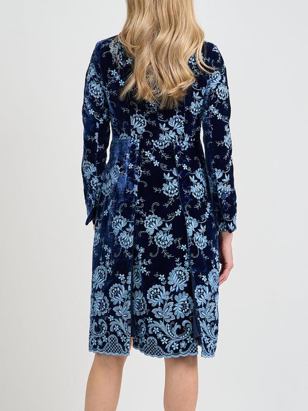 Favourbrook Shawl Collar Eton Coat Royal Blue Trumen Silk Velvet