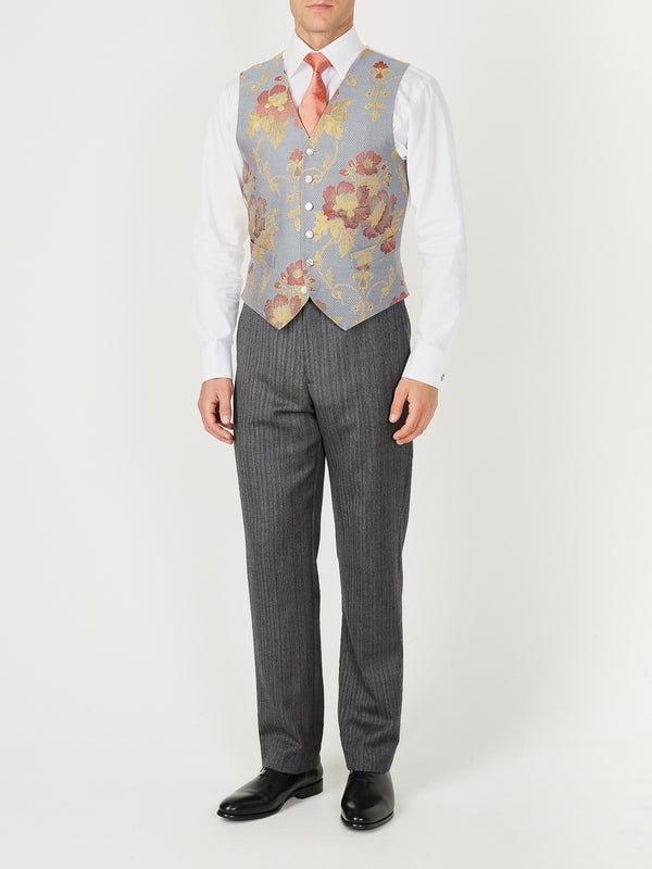 Favourbrook Sky Belvoir Cotton Single Breasted Waistcoat