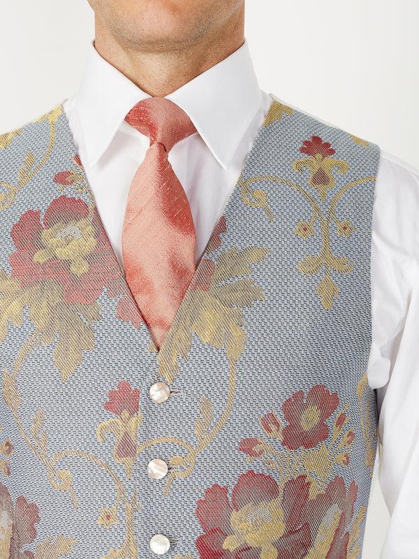 Favourbrook Sky Belvoir Cotton Single Breasted Waistcoat