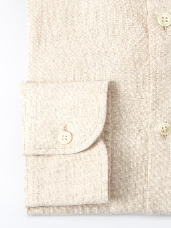 Favourbrook Stone Bridford Linen Cutaway Collar Shirt