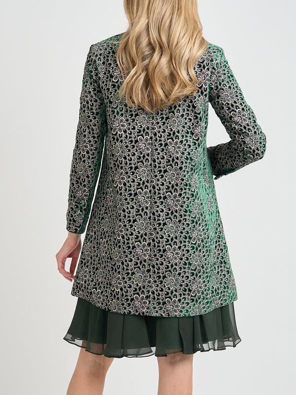 Favourbrook Swing Jacket Green Snowdrop Silk Velvet