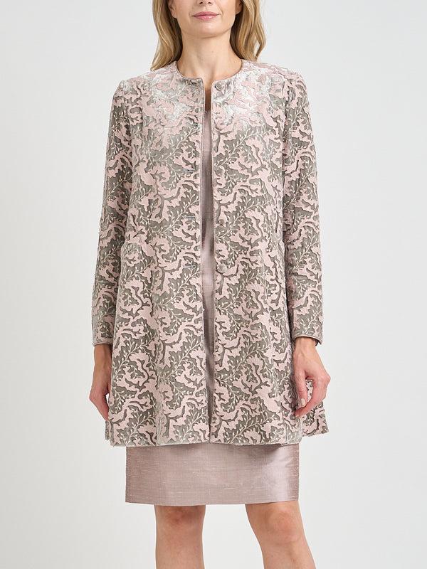 Favourbrook Swing Jacket Platinum Grey Chediston Silk Velvet