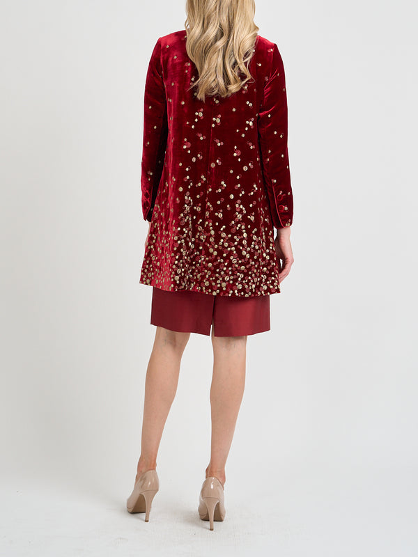 Favourbrook Swing Jacket Red Green Culford Silk Velvet