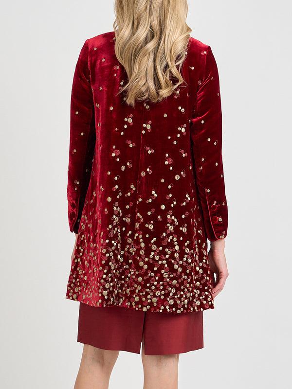 Favourbrook Swing Jacket Red Green Culford Silk Velvet