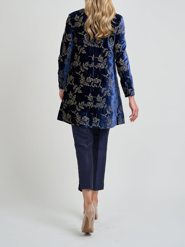 Favourbrook Swing Jacket Royal Blue Laxton Silk Velvet